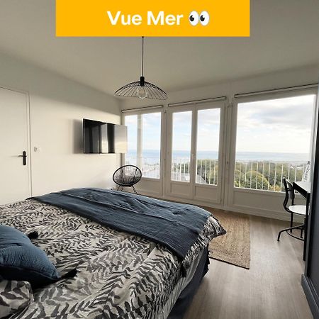 Nouveau! Appartement Vue Mer 180° Et Place Parking Brest Exteriör bild
