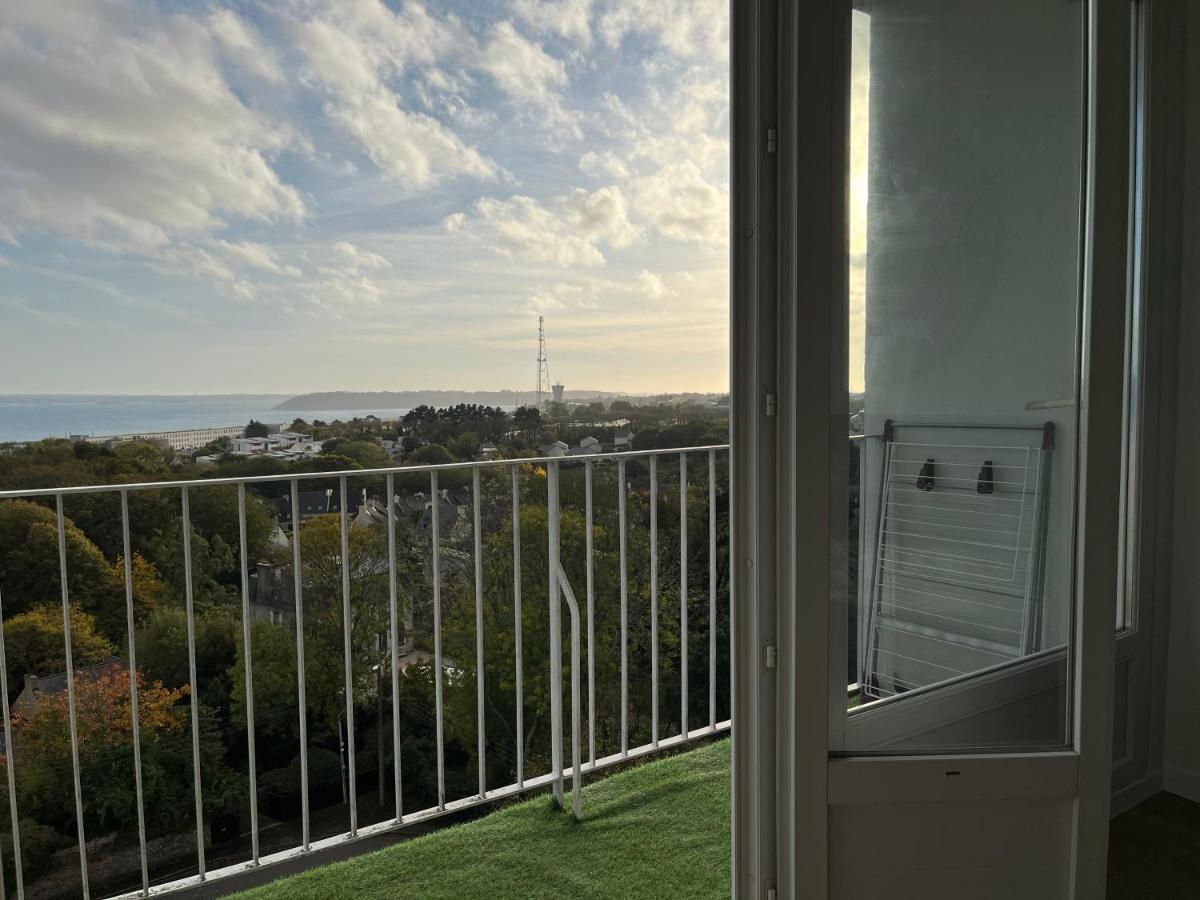 Nouveau! Appartement Vue Mer 180° Et Place Parking Brest Exteriör bild