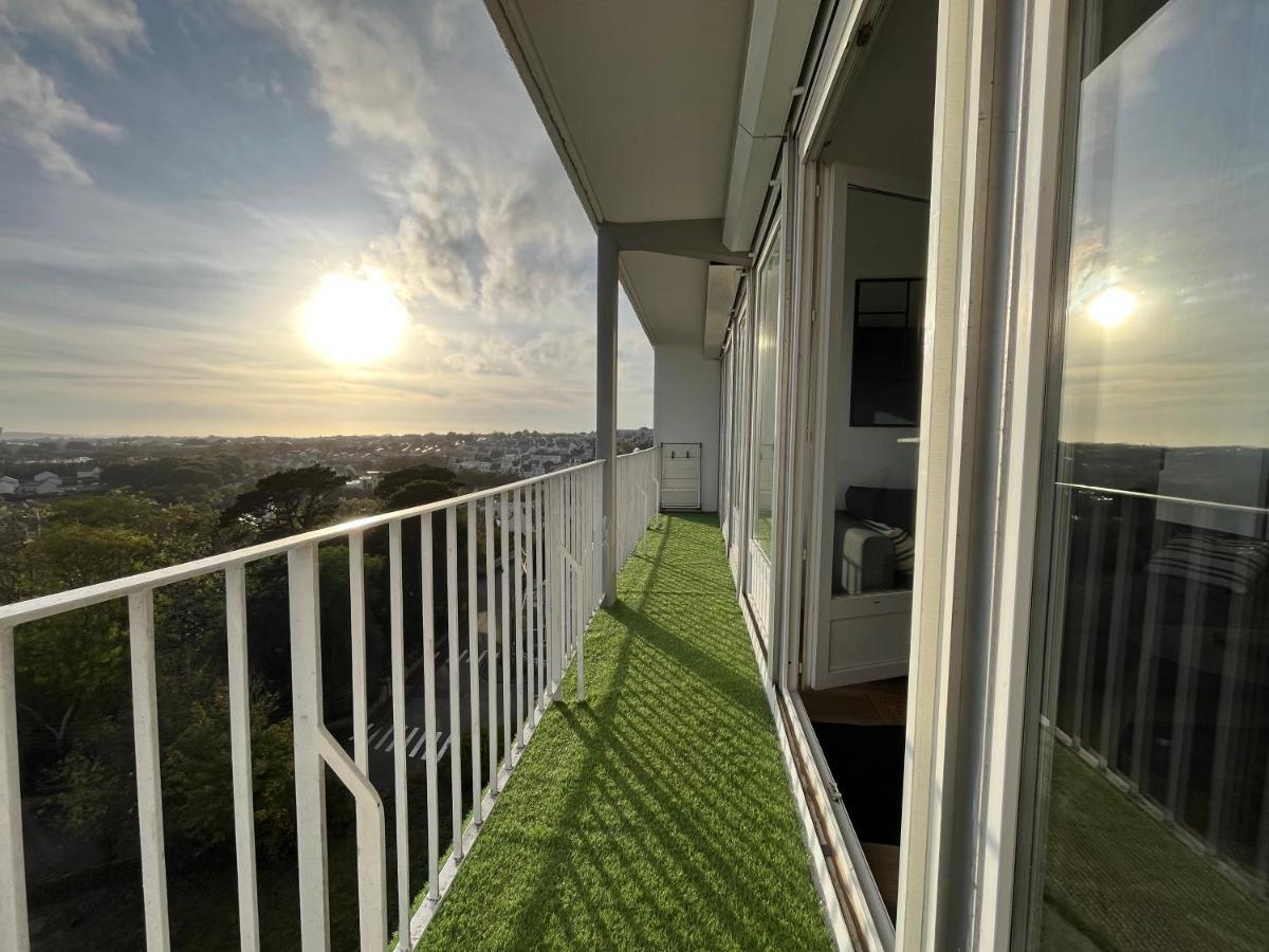 Nouveau! Appartement Vue Mer 180° Et Place Parking Brest Exteriör bild