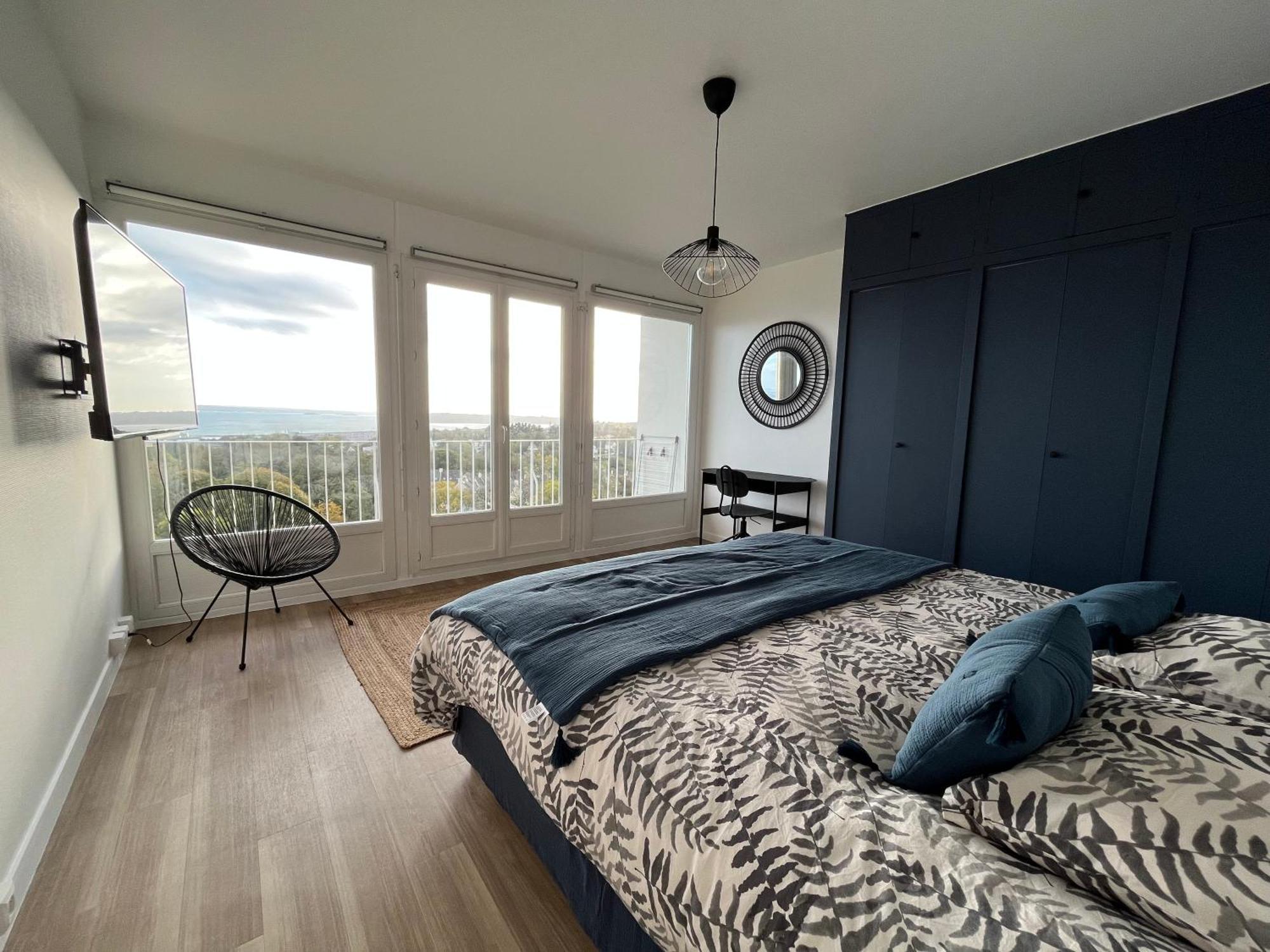 Nouveau! Appartement Vue Mer 180° Et Place Parking Brest Exteriör bild